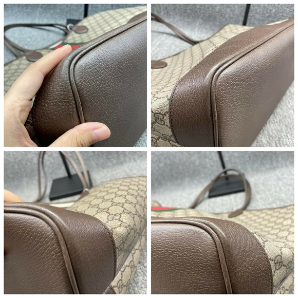 100% Authentic Gucci Leather Tote Bag - Picture 9 of 16